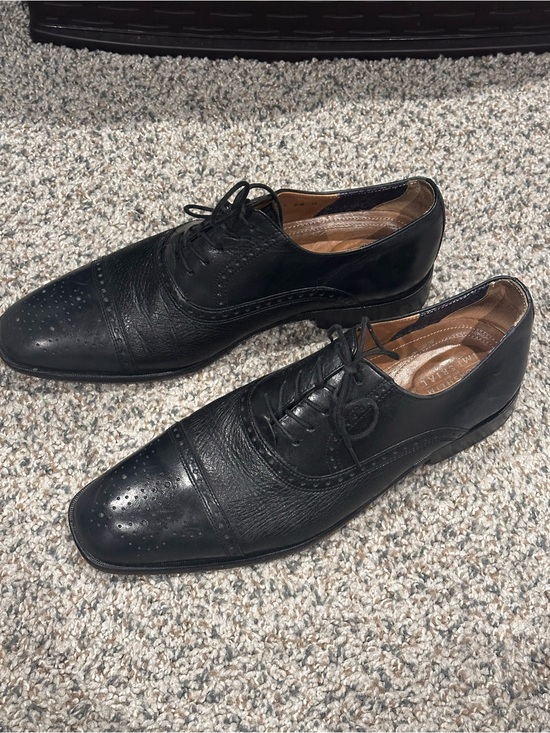 Florsheim Black Leather Wingtip Lace-Up Dress Shoes main image 7